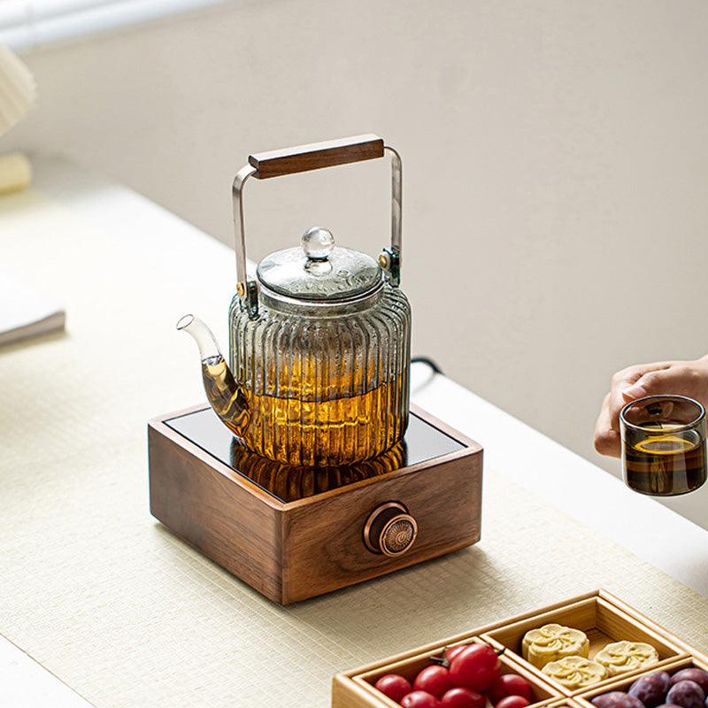 Grey Glass Teapot | Teapot Warmer| Electric Stove Teapot|Flower Teapot - Teas Story