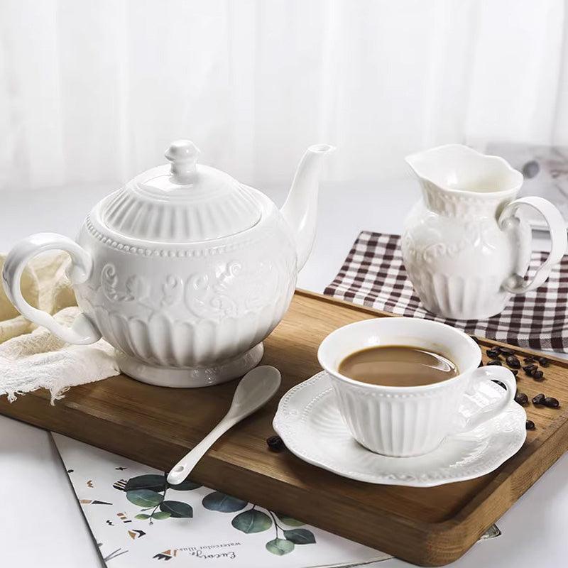 Afternoon tea set|Palace retro teapot|Small milk pot|Sugar bowl