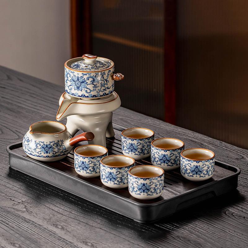 Ruyao automatic tea set | stone mill lazy tea brewing tool - Teas Story