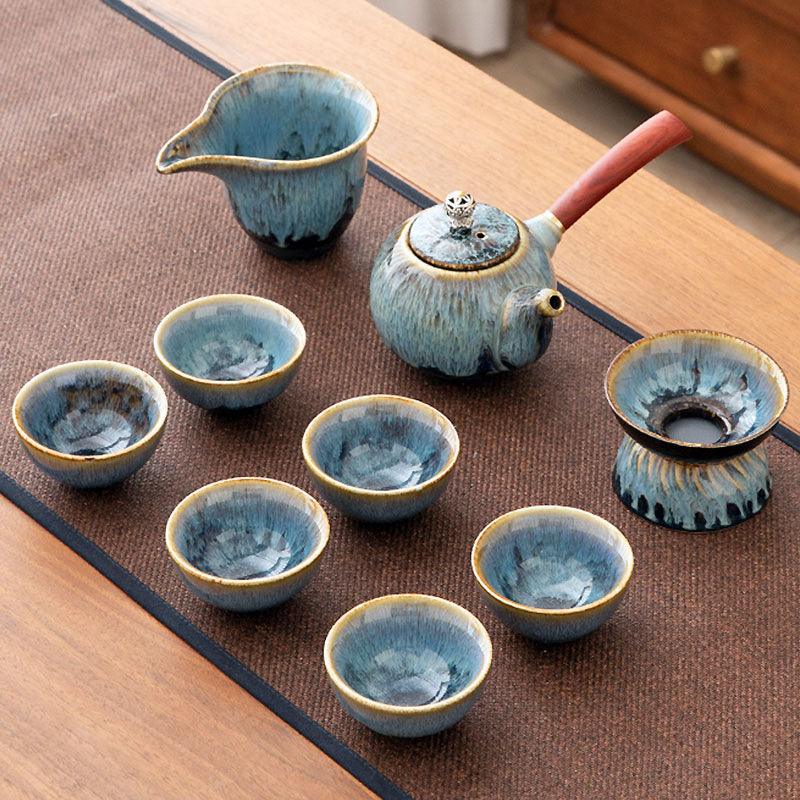 Ceramic Tea Set | Retro Kung Fu Tea Set | Handmade Traditional Tea Set - Teas Story