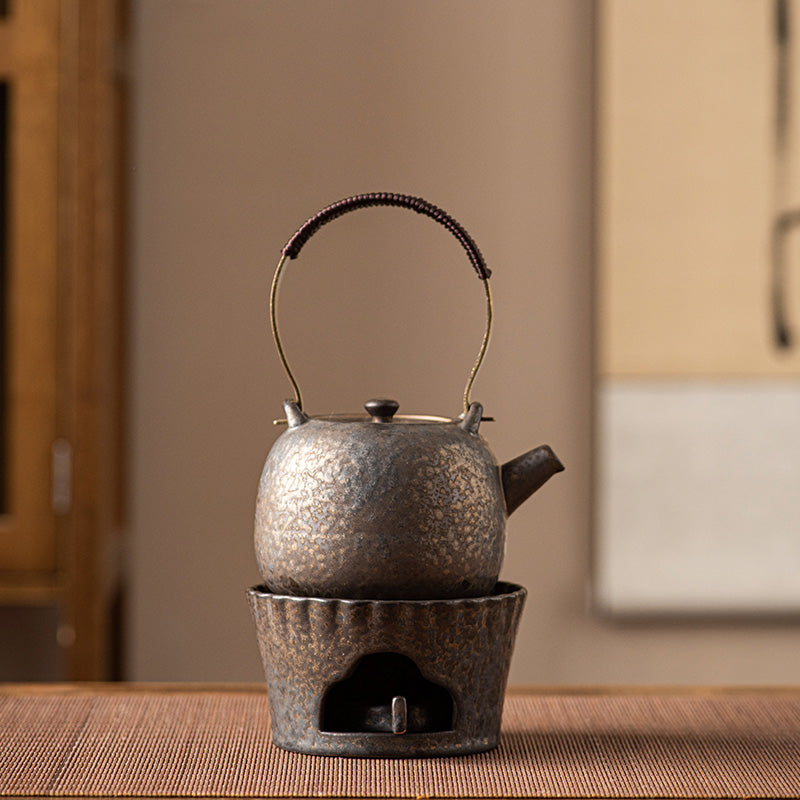 Retro Ceramic Tea Set |Tea Warmer Teapot |Japanese Tea Set |Teapot Set