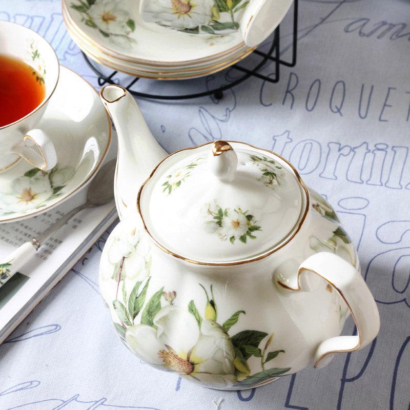 Camellia Ceramic Coffee Set |Afternoon Tea Set |Ceramic Coffee Cup Set