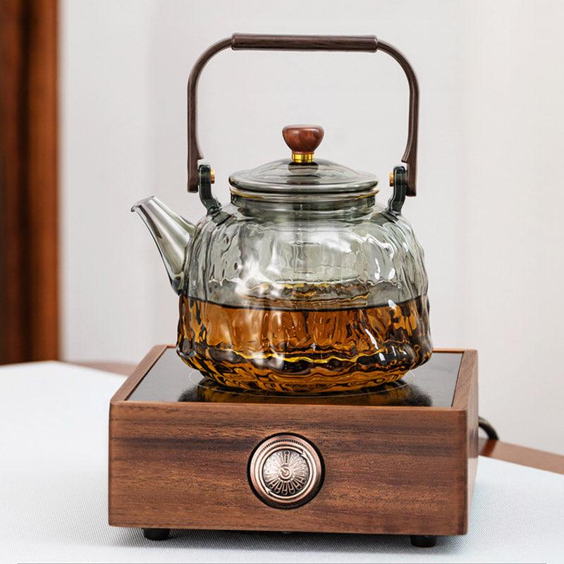 Glass Teapot, Stovetop Safe Teapot, Teapot With Infuser, Flower Teapot
