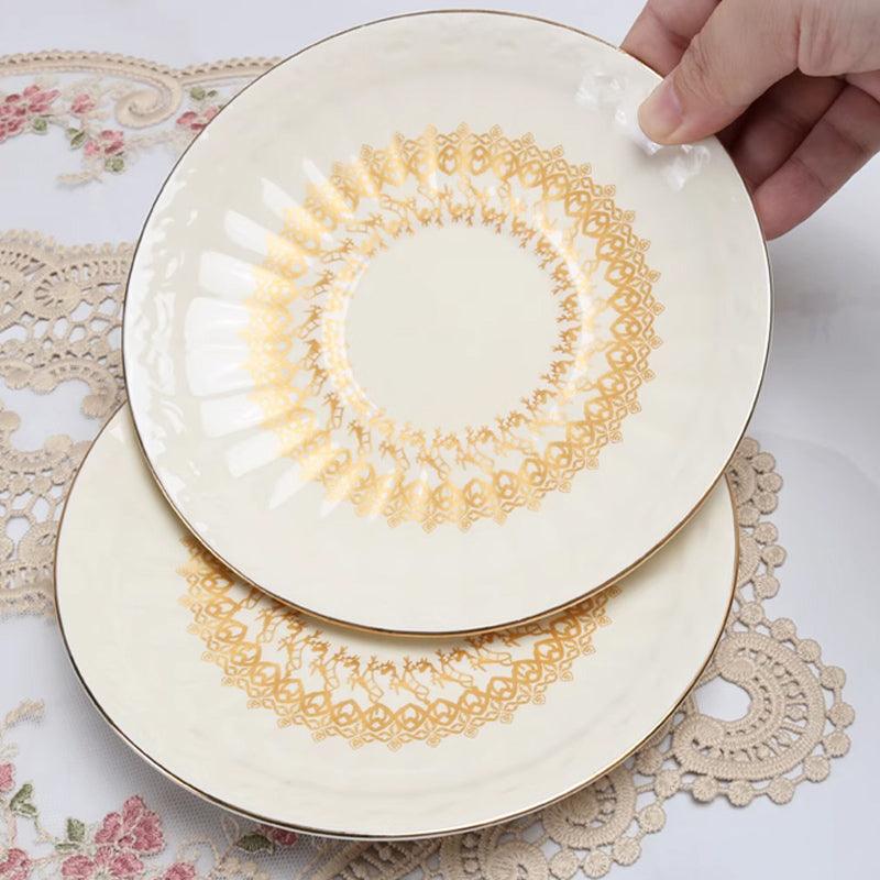 Golden Spike Gold Painting Palace Ceramic Coffee Set | Afternoon Tea Set - Teas Story