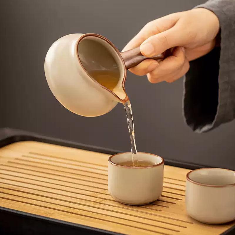 Travel Kung Fu Tea Set |Portable Automatic Tea Infuser|Ceramic Tea Set - Teas Story