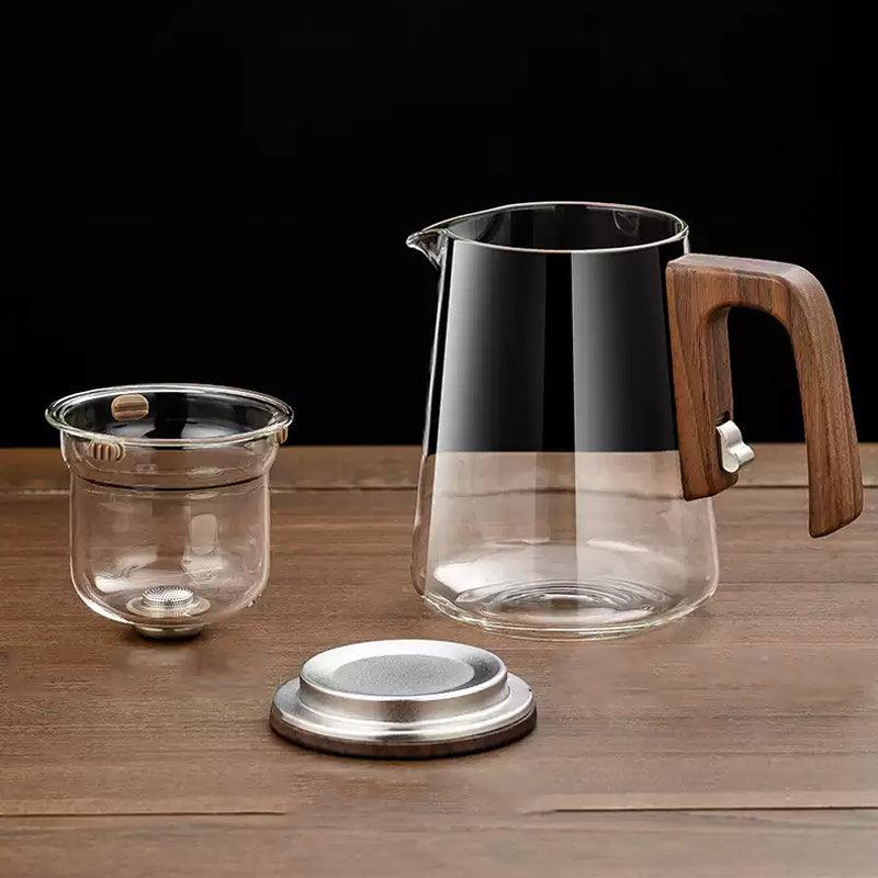 Magnetic Piaoyi Cup Teapot | One-button Teapot - Teas Story