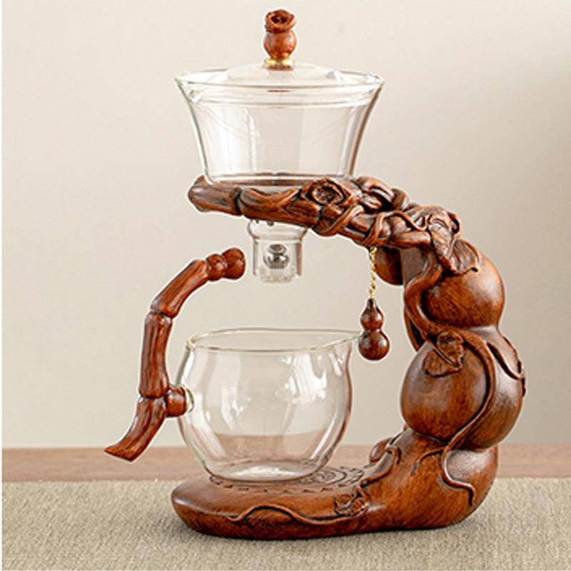 Gourd Automatic Tea Set | Glass Magnetic Tea Set | Glass Tea Set
