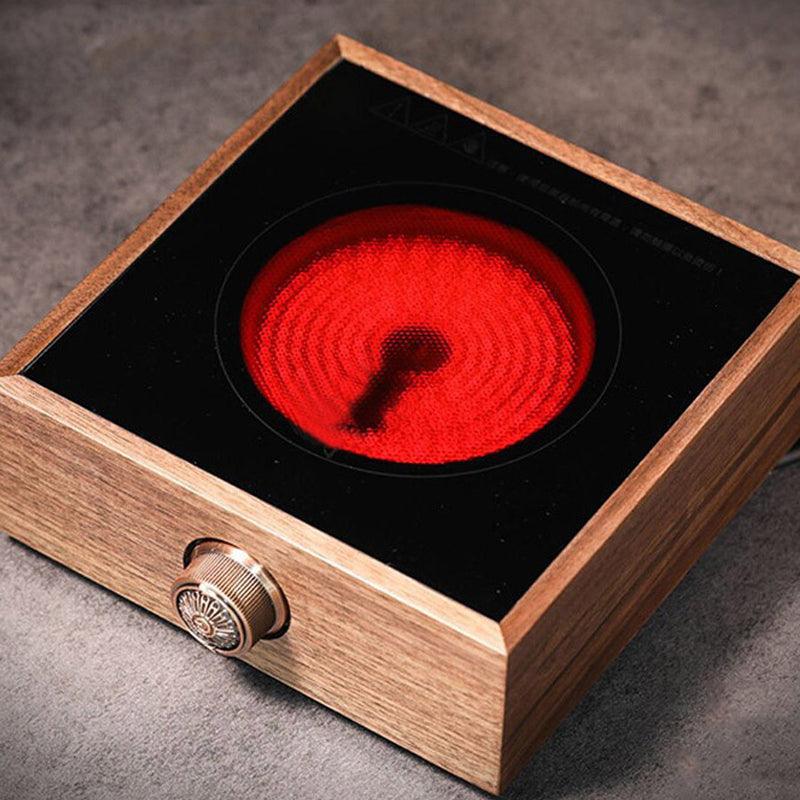 Stovetop Teapot | Walnut Electric Ceramic Stove Teapot | Glass Teapot - Teas Story