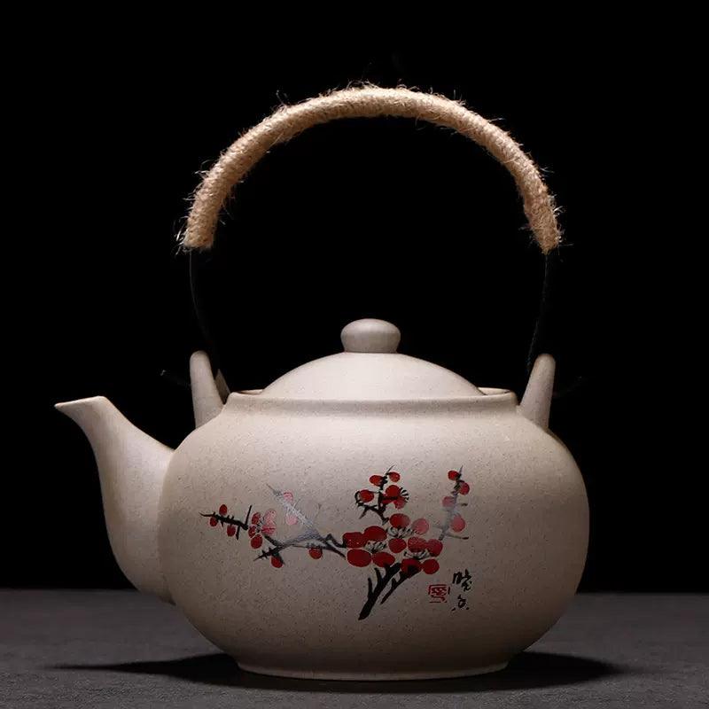 Bird Ceramic Tea Set | Retro Tea Set | Teapot Cup | Japanese Tea Set
