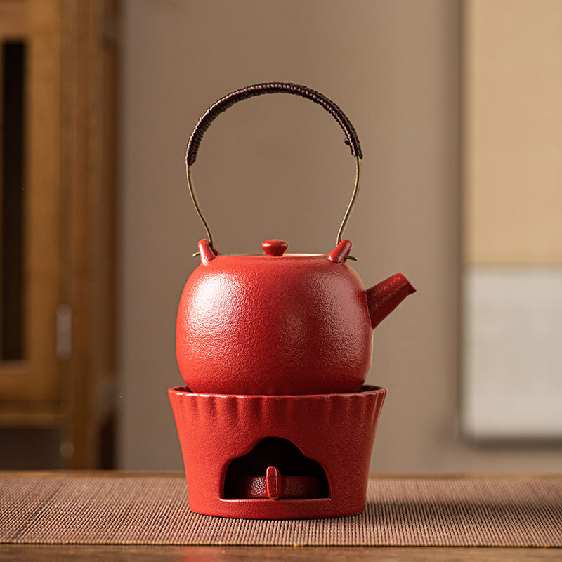 Retro Ceramic Tea Set |Tea Warmer Teapot |Japanese Tea Set |Teapot Set
