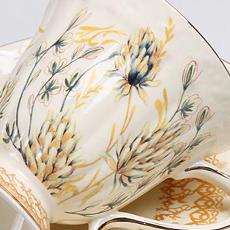 Golden Spike Gold Painting Palace Ceramic Coffee Set | Afternoon Tea Set - Teas Story