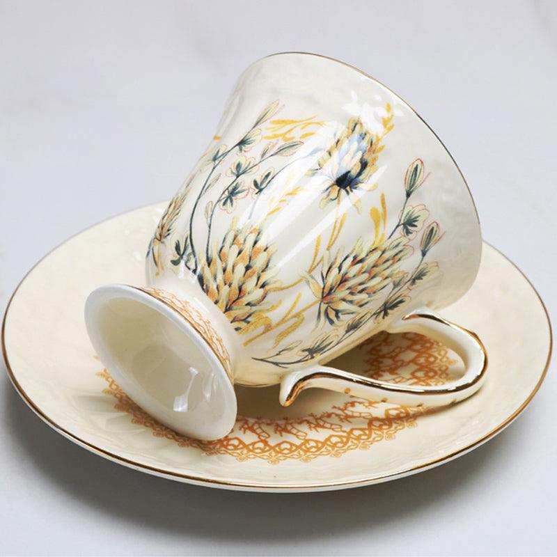 Golden Spike Gold Painting Palace Ceramic Coffee Set | Afternoon Tea Set - Teas Story