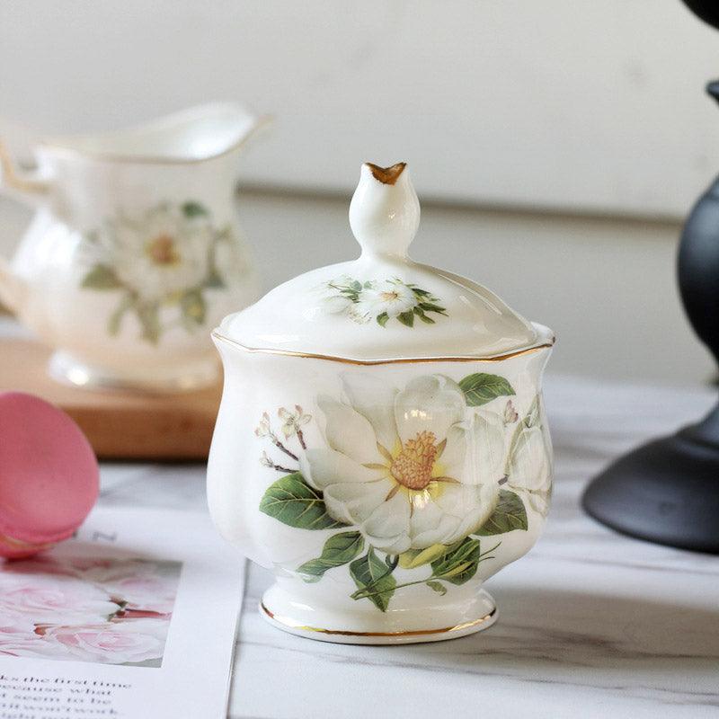 Camellia Ceramic Coffee Set |Afternoon Tea Set |Ceramic Coffee Cup Set