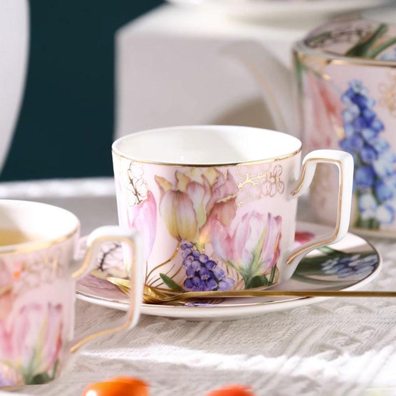 Creative French Golden Fragrance Afternoon Tea Set | Ceramic Tea Set - Teas Story