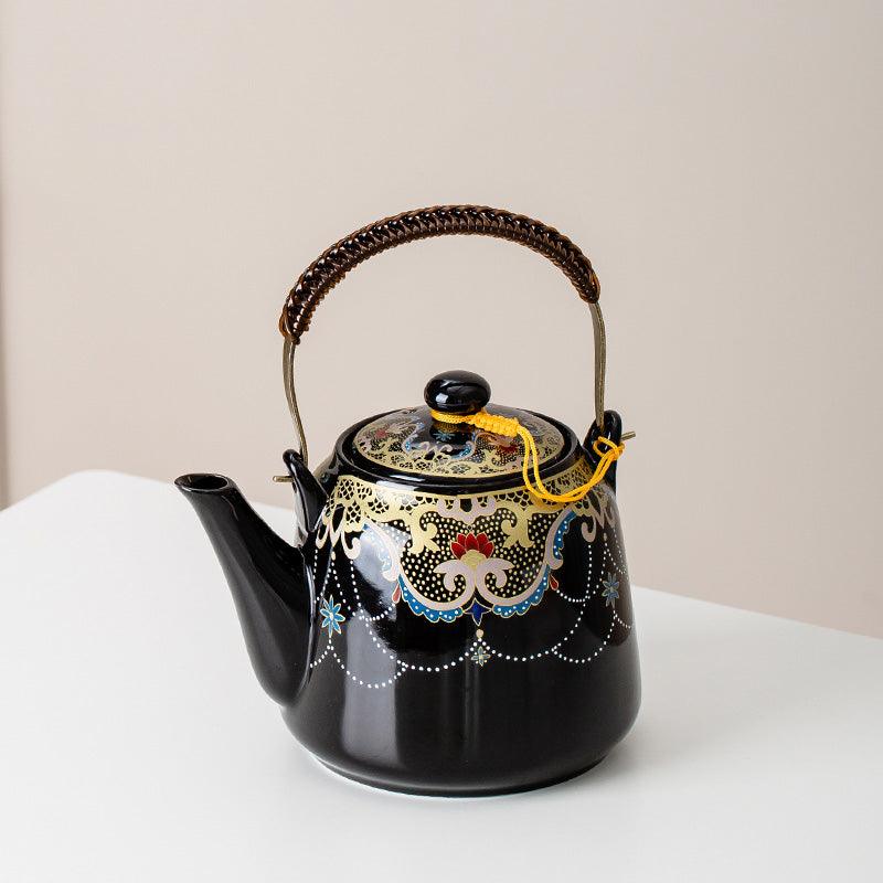 Dark Blue Ceramic Tea Set |Japanese Tea Set |Teapot Tea Set |Tea Gifts