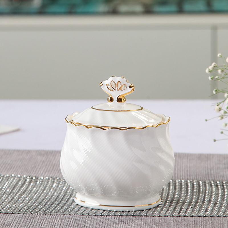 White Ceramic Tea Set |Ceramic Coffee Set|Teapot Tea Set |Wedding Gift