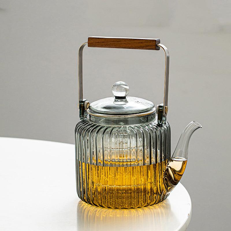 Grey Glass Teapot | Teapot Warmer| Electric Stove Teapot|Flower Teapot - Teas Story
