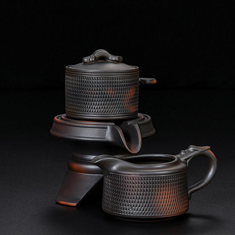 Stone Mill Lazy Automatic Tea Set | Teapot Tea Maker | Ceramic Tea Set