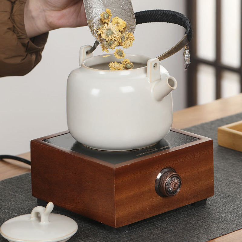 White Ceramic Teapot | Teapot That Can Be Used On Electric Stove