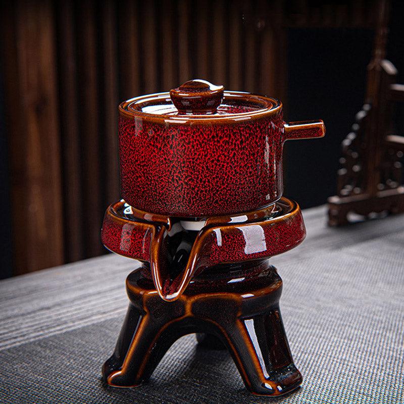 Lazy Kung Fu Tea Set | Retro Stone Mill Automatic Tea Brewer - Teas Story