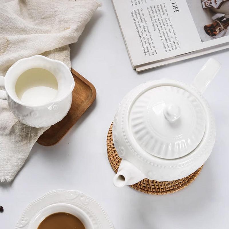 Afternoon tea set|Palace retro teapot|Small milk pot|Sugar bowl
