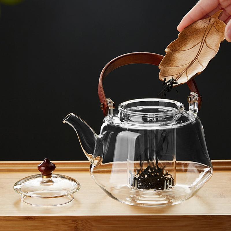 Handmade Glass Teapot | Steaming Boiling Teapot | Teapot With Infuser