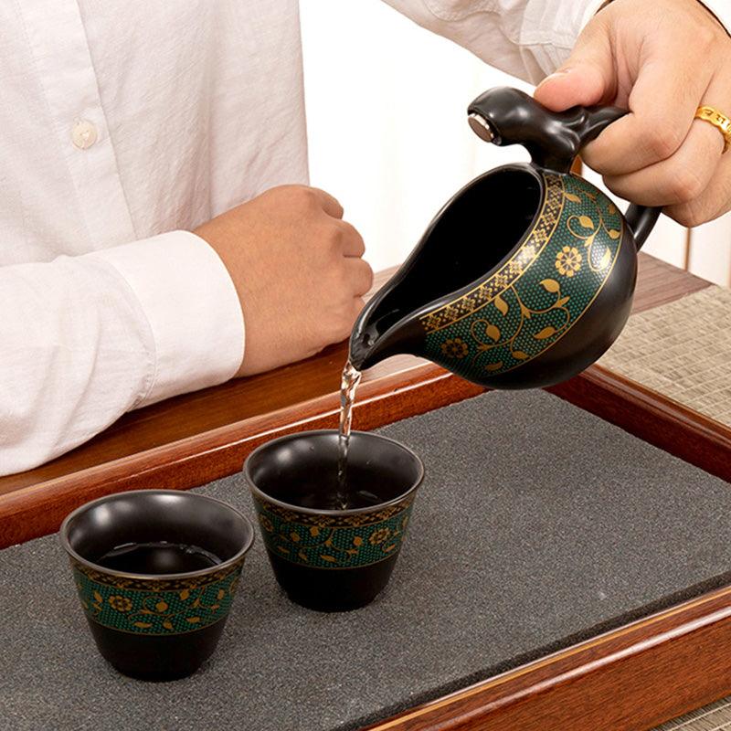 Ceramic Tea Set | Automatic Tea Set | Kung Fu Tea Set | Tea Set Gifts - Teas Story