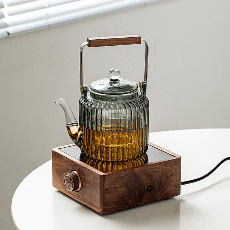 Grey Glass Teapot | Teapot Warmer| Electric Stove Teapot|Flower Teapot - Teas Story