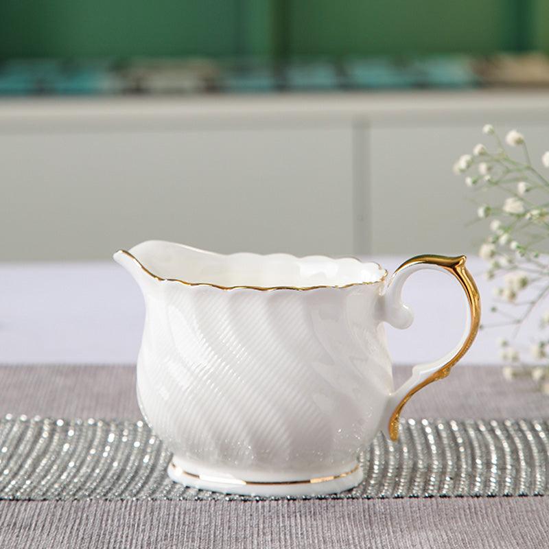 White Ceramic Tea Set |Ceramic Coffee Set|Teapot Tea Set |Wedding Gift