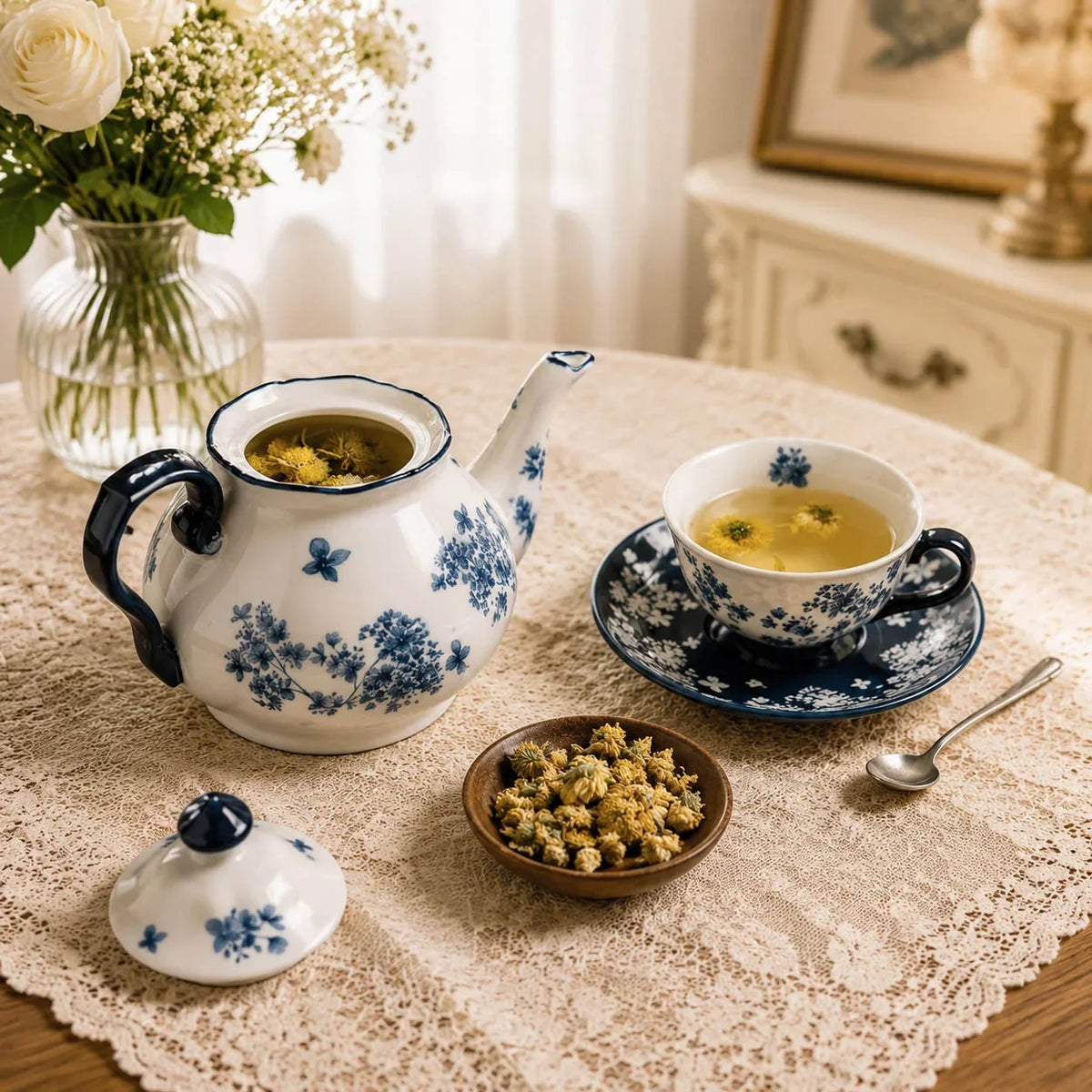 Vintage Ceramic Tea Set |Afternoon Tea Set |Teapot Cup Set |Coffee Set
