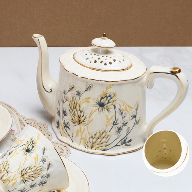 Golden Spike Gold Painting Palace Ceramic Coffee Set | Afternoon Tea Set - Teas Story