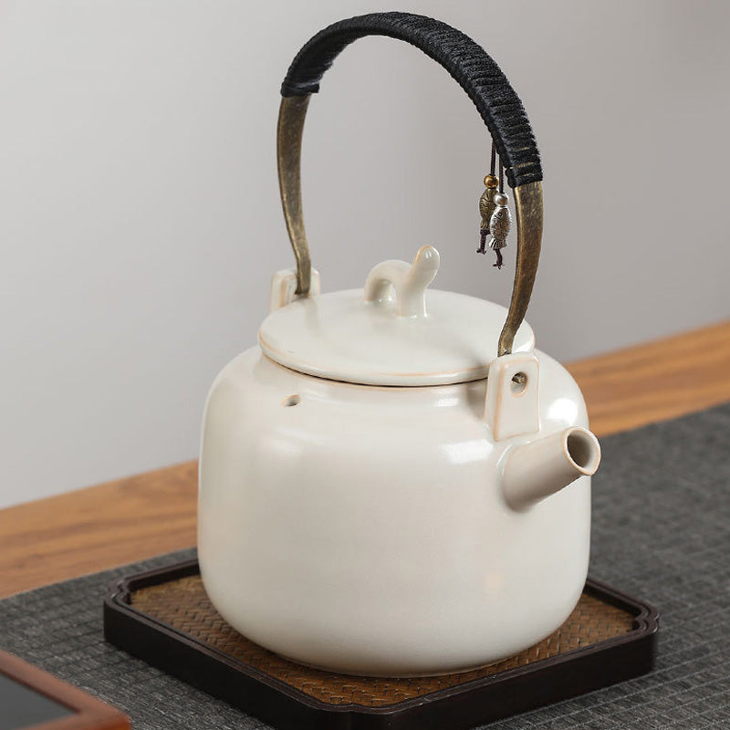 White Ceramic Teapot | Teapot That Can Be Used On Electric Stove
