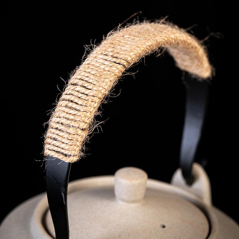 Stoneware tea set | pottery handle | Kung Fu tea maker - Teas Story