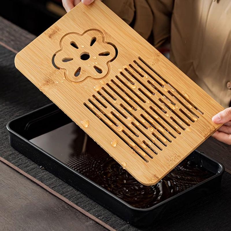 Travel Tea Set | Pink Glaze Wisteria Portable Outdoor Kung Fu Tea Set - Teas Story