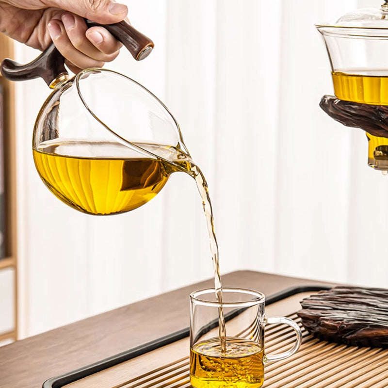 Panda Lazy Tea Brewing Tool | Glass Automatic Tea Set