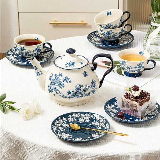 Vintage Ceramic Tea Set |Afternoon Tea Set |Teapot Cup Set |Coffee Set