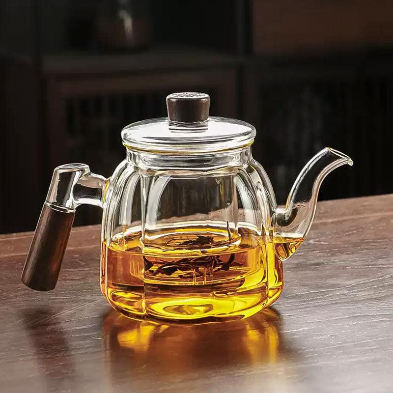 Glass teapot | tea and water separation tea brewer