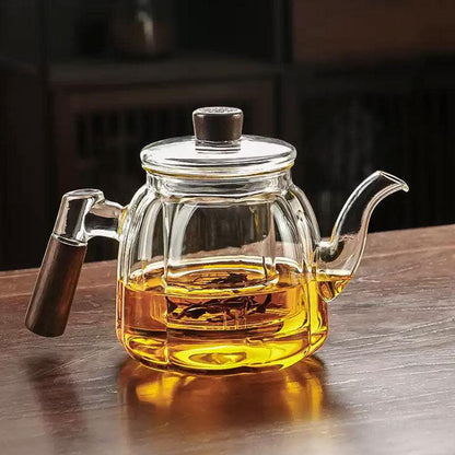 Glass teapot | tea and water separation tea brewer
