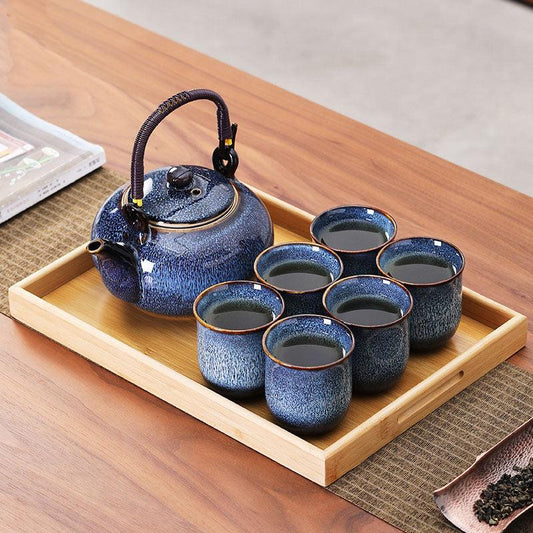 Kiln-changed handle pot | Kung Fu tea set - Teas Story