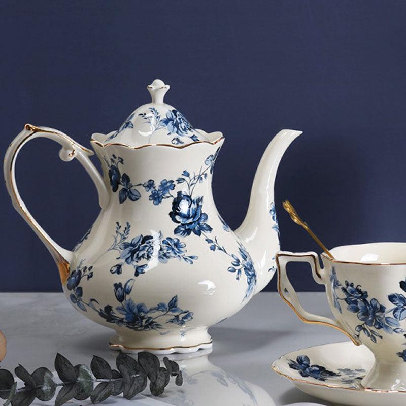 European Rose Ceramic Tea Set | Retro Coffee Set | Teapot Tea Set - Teas Story
