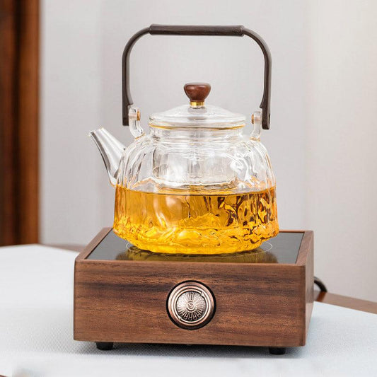 Glass Teapot, Stovetop Safe Teapot, Teapot With Infuser, Flower Teapot