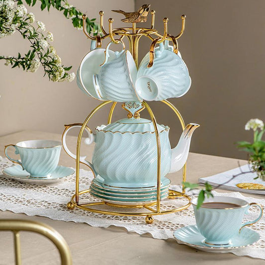 Light Luxury Ceramic Coffee Set | Afternoon Tea Set |Flower Teapot Set