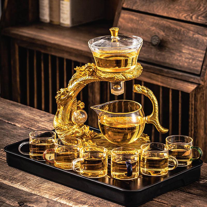 Lazy glass automatic tea set | Creative magnetic tea set | Tea set - Teas Story