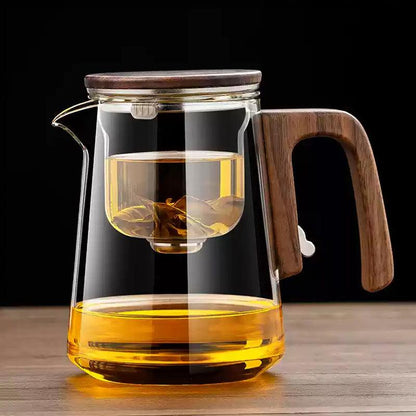 Magnetic Piaoyi Cup Teapot | One-button Teapot - Teas Story