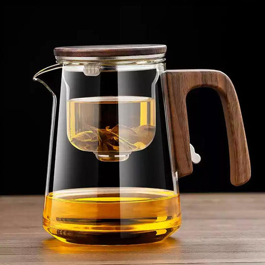 Magnetic Piaoyi Cup Teapot | One-button Teapot - Teas Story