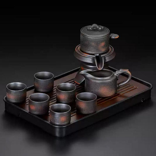 Stone Mill Lazy Automatic Tea Set | Teapot Tea Maker | Ceramic Tea Set