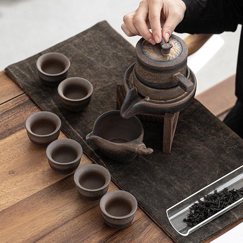 Japanese retro anti-scalding ceramic tea maker