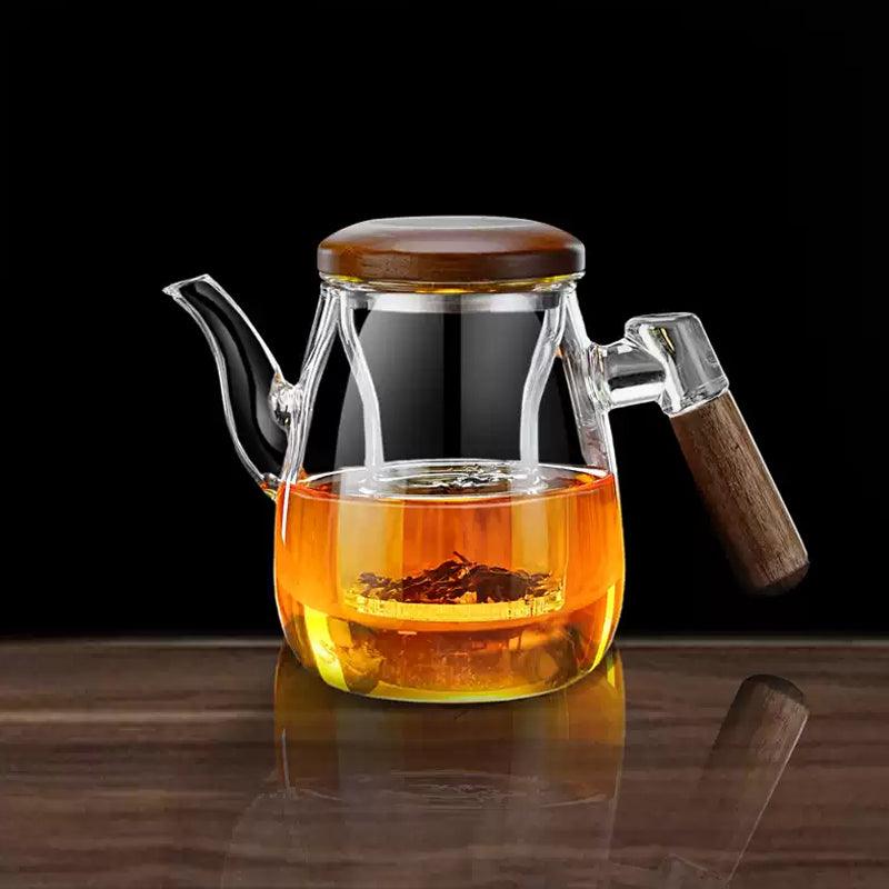 Tea and water separation high temperature resistant glass pot | high borosilicate teapot