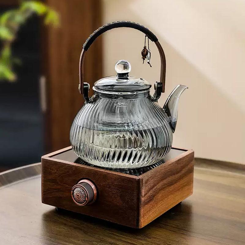 Stovetop Teapot| Glass Teapot Set|Walnut Electric Ceramic Stove Teapot - Teas Story