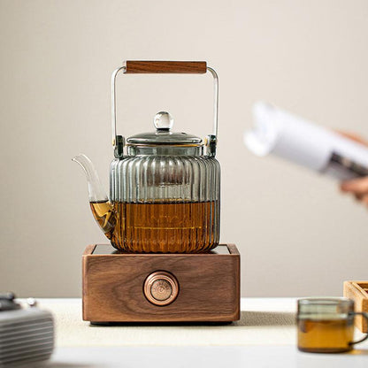 Grey Glass Teapot | Teapot Warmer| Electric Stove Teapot|Flower Teapot - Teas Story